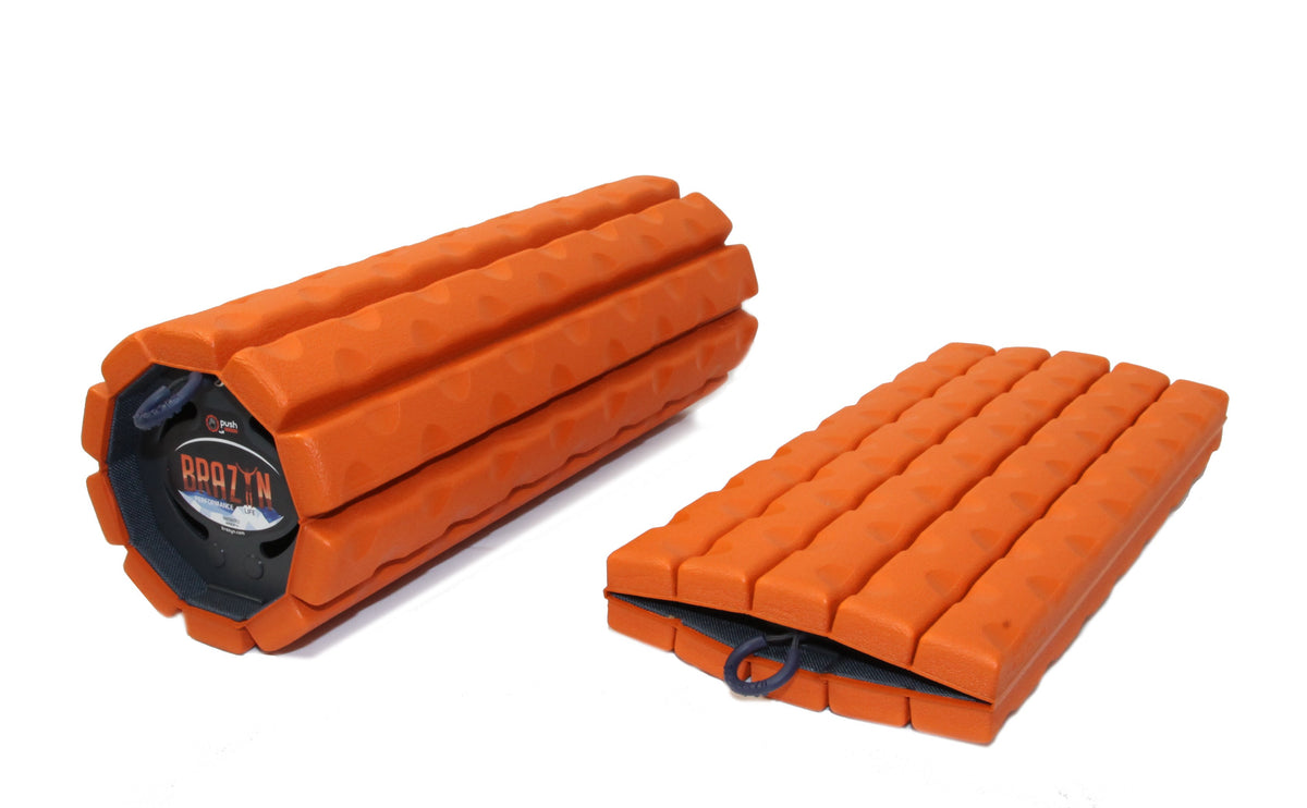 Scratch & Dent - Morph Collapsible Foam Rollers, travel foam roller, folding foam roller, foldable foam roller, collapsible foam roller accessories, foam roller sleeve, foam roller skin, foldable foam roller, gym roller, massage roller, mobility tool, portable foam roller, Brazen foam roller, The Morph, Morph foam roller, Brazyn foam roller - Brazyn Life