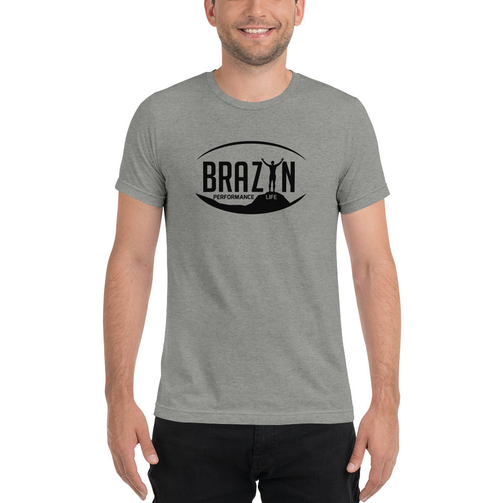 Men's Brazyn Logo Tee Heather Gray