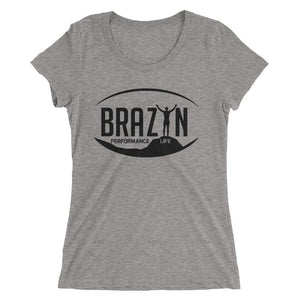 Ladies' Brazyn Logo Tee - Heather Gray