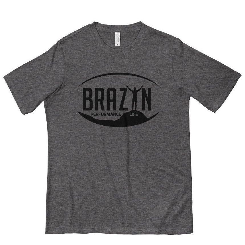 Men's Brazyn Logo Tee Heather Gray